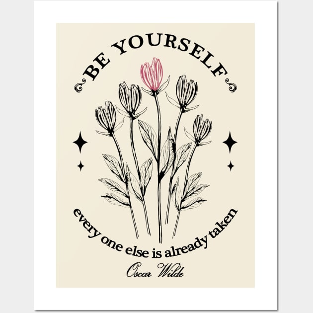 Oscar Wilde's quote design Wall Art by PoeticTheory